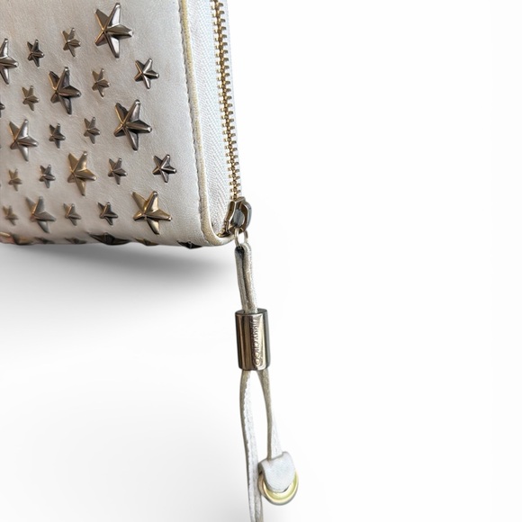 Jimmy Choo Cream Star-Embellished Wallet - Picture 4 of 14